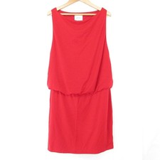 Reformation Stretch Knee-Length Sleeveless Dress, Size M, Red Women USED