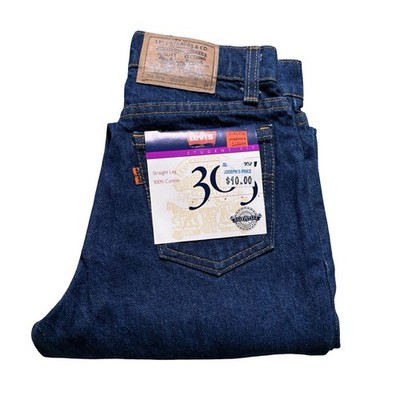 Vintage 80's Levi's 705 Student Straight Leg Jeans 26x29 Dark Wash