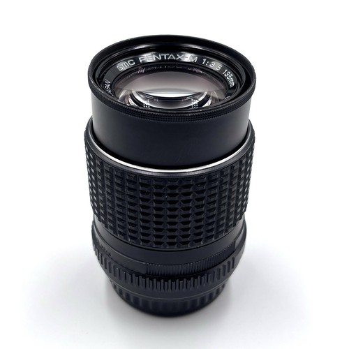SMC Pentax-M 135mm f/3.5 Telephoto Lens Good for Pentax K Mount w/Rear Lens Cap