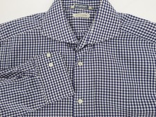 Suitsupply Dress Shirt Mens 15 3/4 Button Up Long Sleeve Plaid Egyptian Cotton
