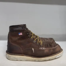 Danner Bull Run Moc 6" Soft Toe Boot Brown Men's Size 10.5EE (READ DESCRIPTION)