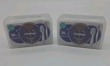 Mini Toothbrushes Disposable Mint No Water No Rinsing 20pc Exp 8/27 Sealed 2pk