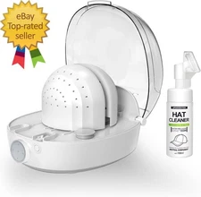 Automatic Cap Cleaner with Steam and Dry,Steam Iron to Reshape the Hat,Restore M
