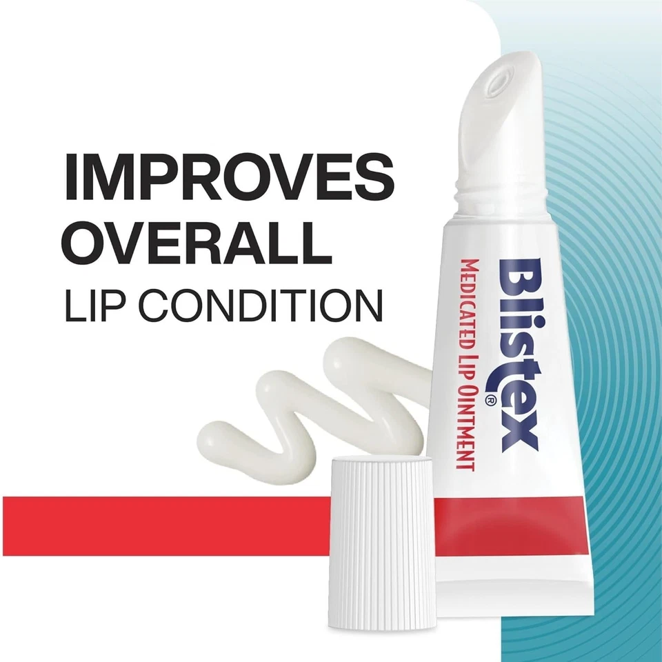 Blistex 药用唇膏 0.21 盎司 3 件装冷痛缓解保湿 — 第 4/4 张图片