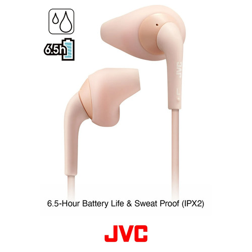 JVC Bluetooth Sport 5.0 Wireless Earbuds Pink - Picture 3 of 4