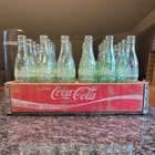 Vintage Coca Cola Wood Crate With 24 Bottles