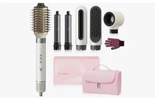 6 in 1 Hair Striller, 110,000 RPM Hair Dryer Brush, Automatic Wrap Curlers Brush