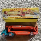 Vtg Matchbox Lesney Major Pack M-8 Guy Warrior Car Transporter Original Box WoW!