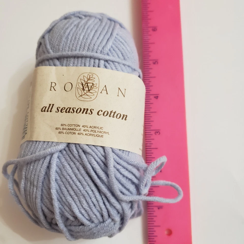 Hilo de algodón Rowan para todas las estaciones - lila - 1 madeja 60 % algodón, 40 % acrílico Foto 2 de 4