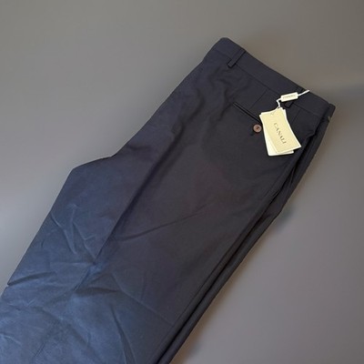 CANALI Dress Pants Men s SIZE 58 Straight Leg Cotton Made In Italy Trousers