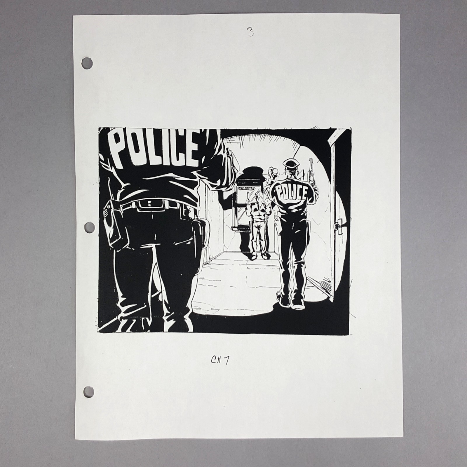 Image 2 of The Matrix Production Used Storyboard Trinity Chase 3 Movie Prop