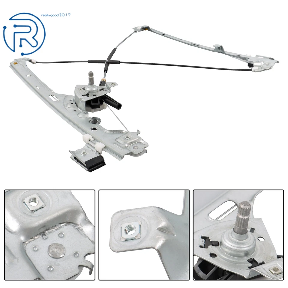适用于雪佛兰 Silverado GMC Sierra 1500 前驱动左手动车窗调节器 — 第 3/4 张图片