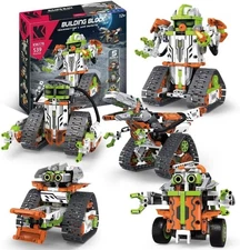 5 in 1 Remote & APP Control Building Blocks Set STEM Building Toys Gift for kids