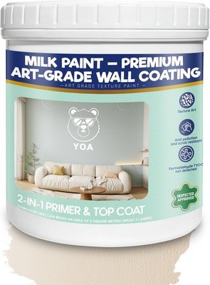 Sheepskin Texture Wall Paint Cream White 32 oz for Walls and Ceilings Interior