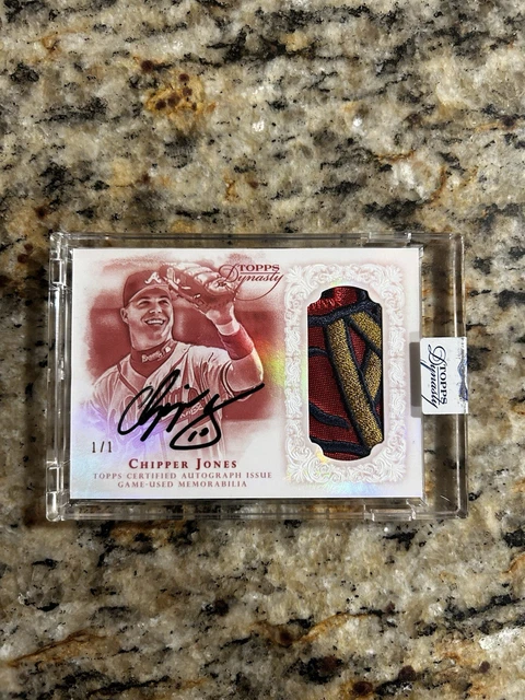 2015 Topps Dynasty Chipper Jones 1/1 Auto Patch HOF