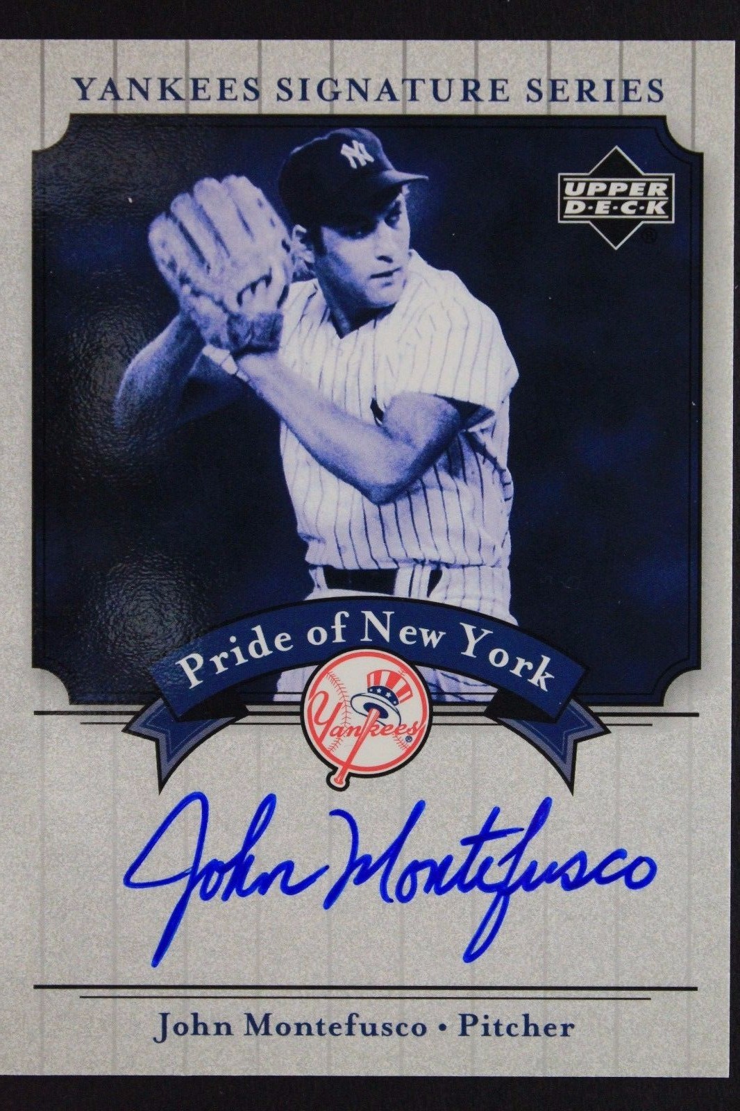 John Montefusco Autographed Signed Autograph 2003 UD Pride of New York Yankees Series Card 16M 