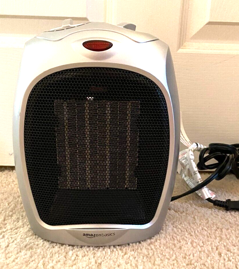 Amazon Basics Speed portable electric space heater 1500w Silver