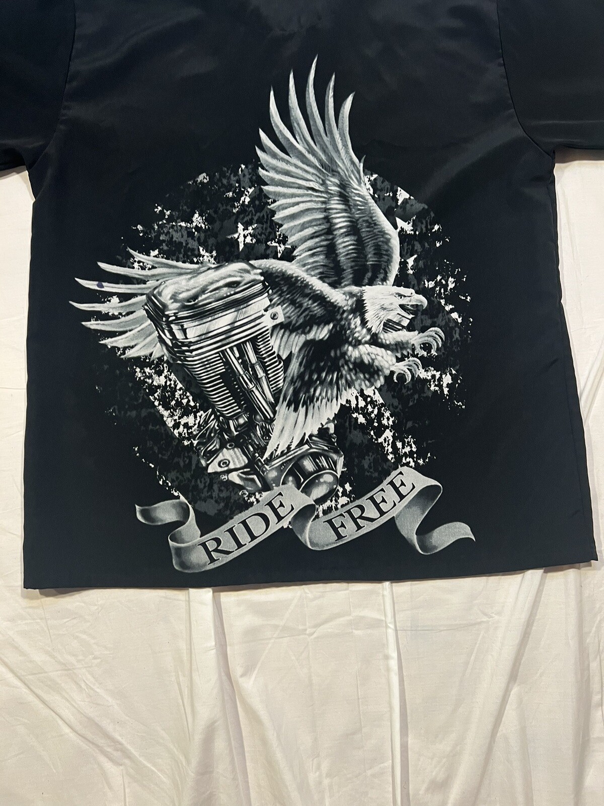 Bald Eagle Button Down Shirt Men Large Motorcycle… - image 13