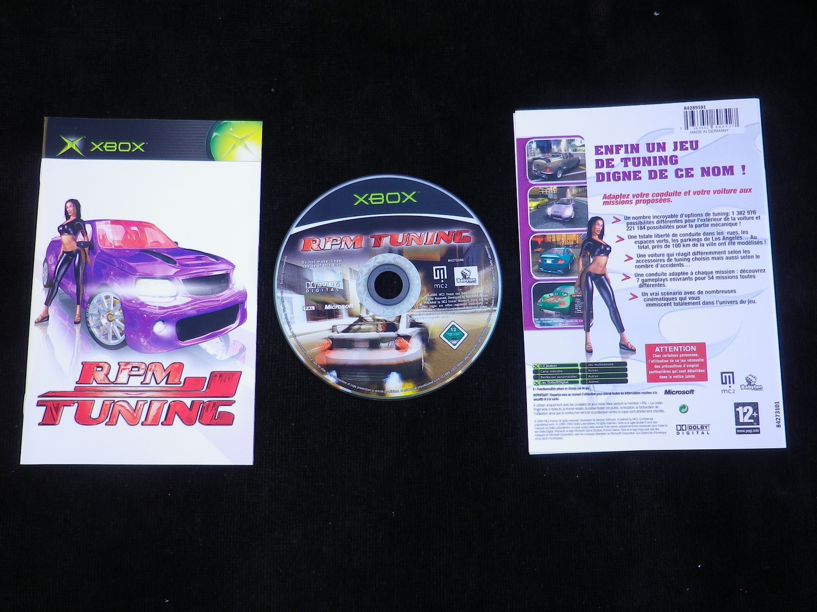 RPM TUNING : JEU Microsoft XBOX COMPLET