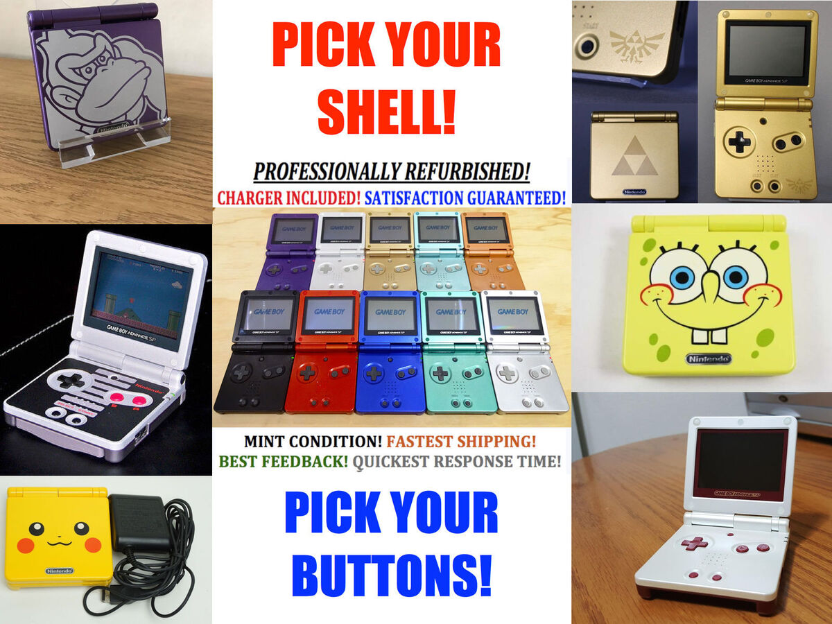 NEW Nintendo Game Boy Advance GBA SP Advance System AGS 001 Pick Your Color!