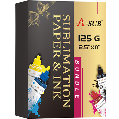 A-SUB Sublimation Starter Kit - A-SUB Sublimation Paper and Sublimation Ink