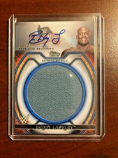 2021 Topps WWE Undisputed BOBBY LASHLEY AUTO MAT RELIC 19/25 BLUE WRESTLEMANIA 