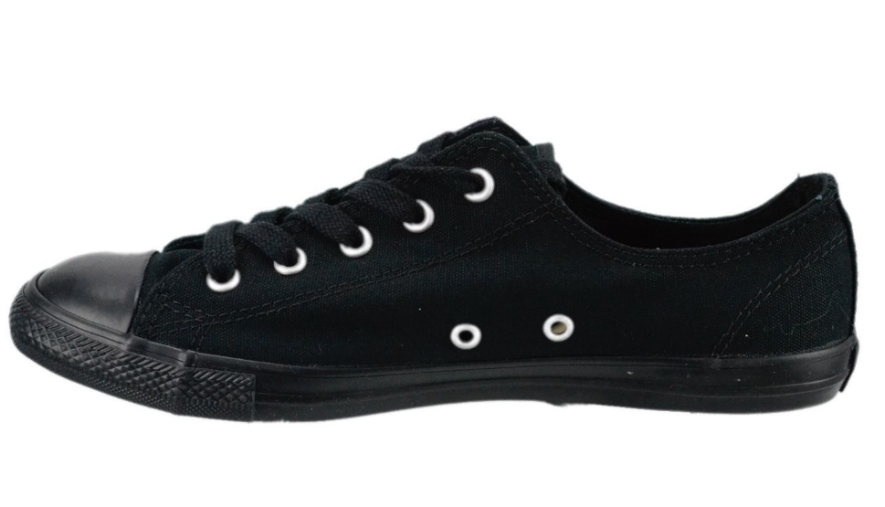 all black dainty converse