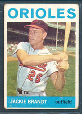 1964 Topps Baseball Set Break #399: JACKIE BRANDT Baltimore Orioles ~ VG
