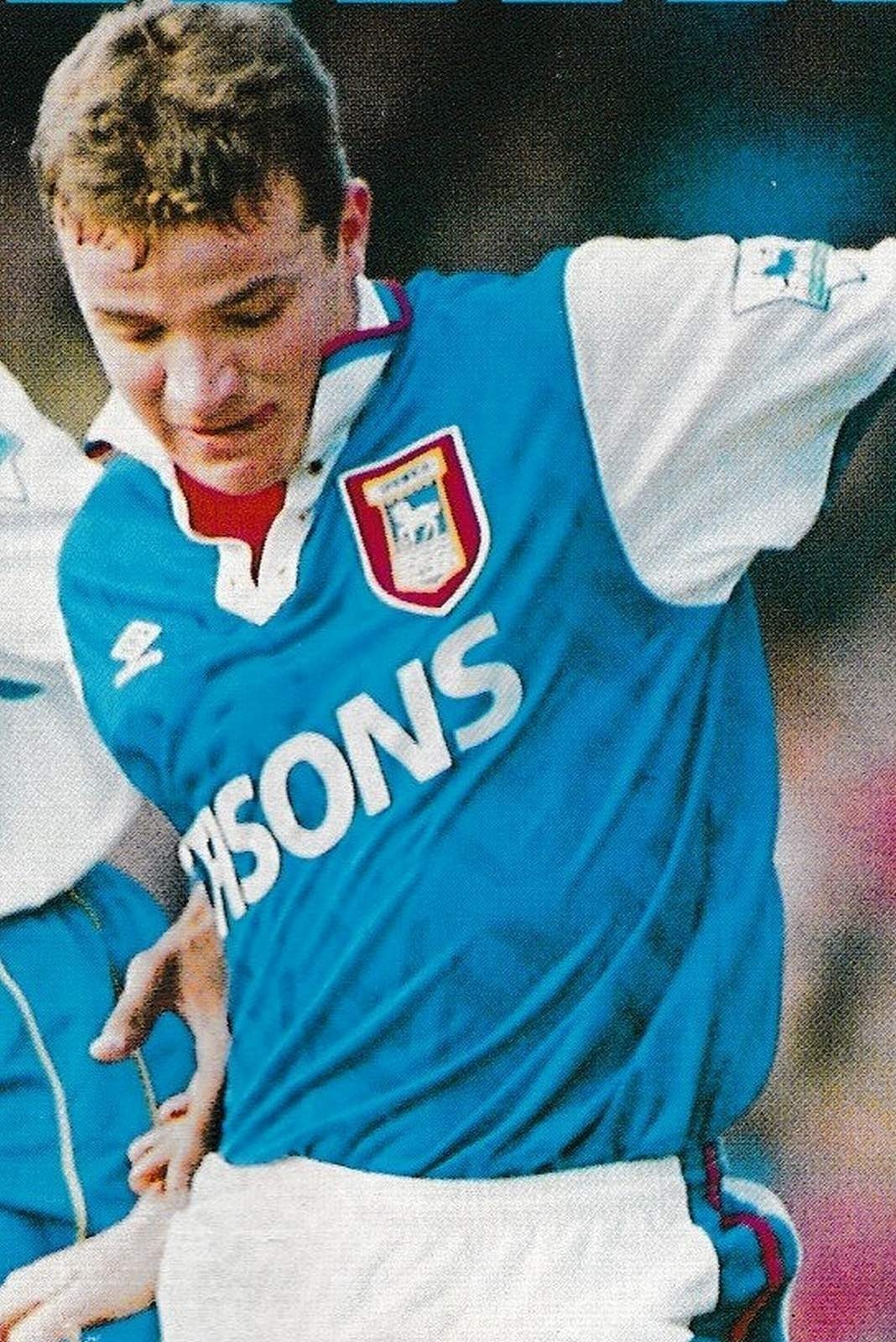 Football Photo>STUART SLATER Ipswich Town 1993-94 | eBay UK