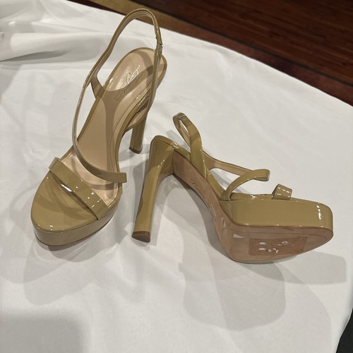 Imagine Vince Camuto Piera Damen-Plateausandale silberfarbenes Leder Größe 9,5 M - Bild 9 von 10