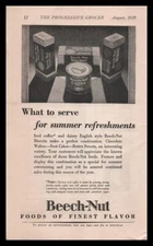 1929 Beech Nut Butter Sweets Coffee Chocolate Wafers Scot Cake Vintage Print Ad