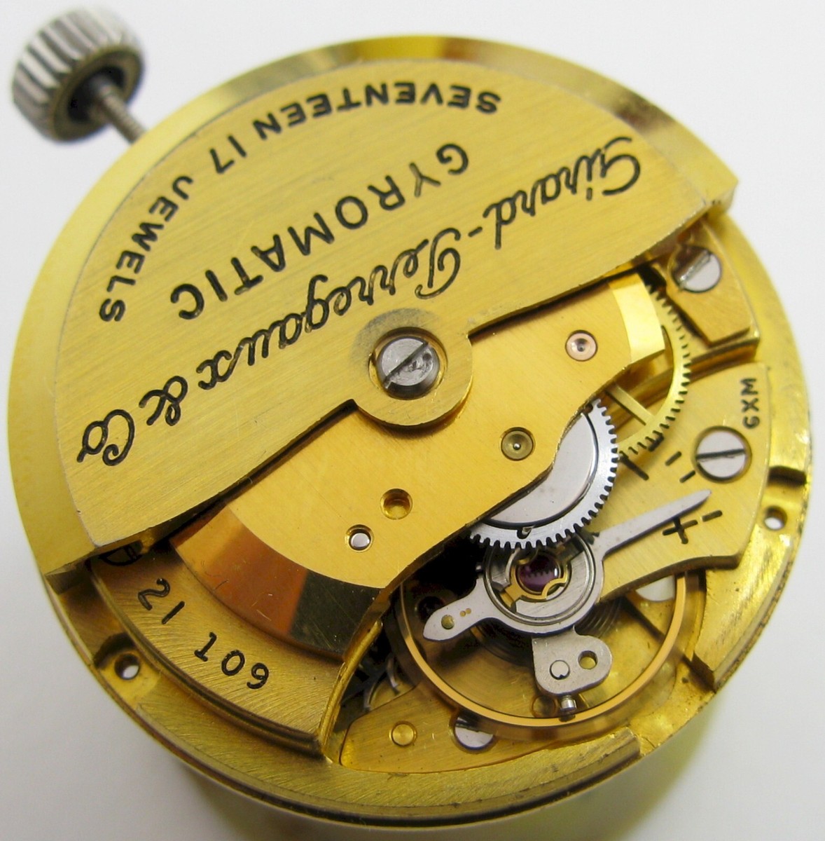 Girard Perregaux 21 19 17 jewels Gyromatic watch movement for