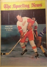Sporting News 1969 Gordie Howe Red Wings Lombardi Madden 