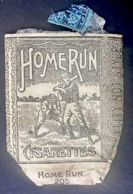 1918 Home Run Empty Cigarette Pack Factory No.3 Dist. of La