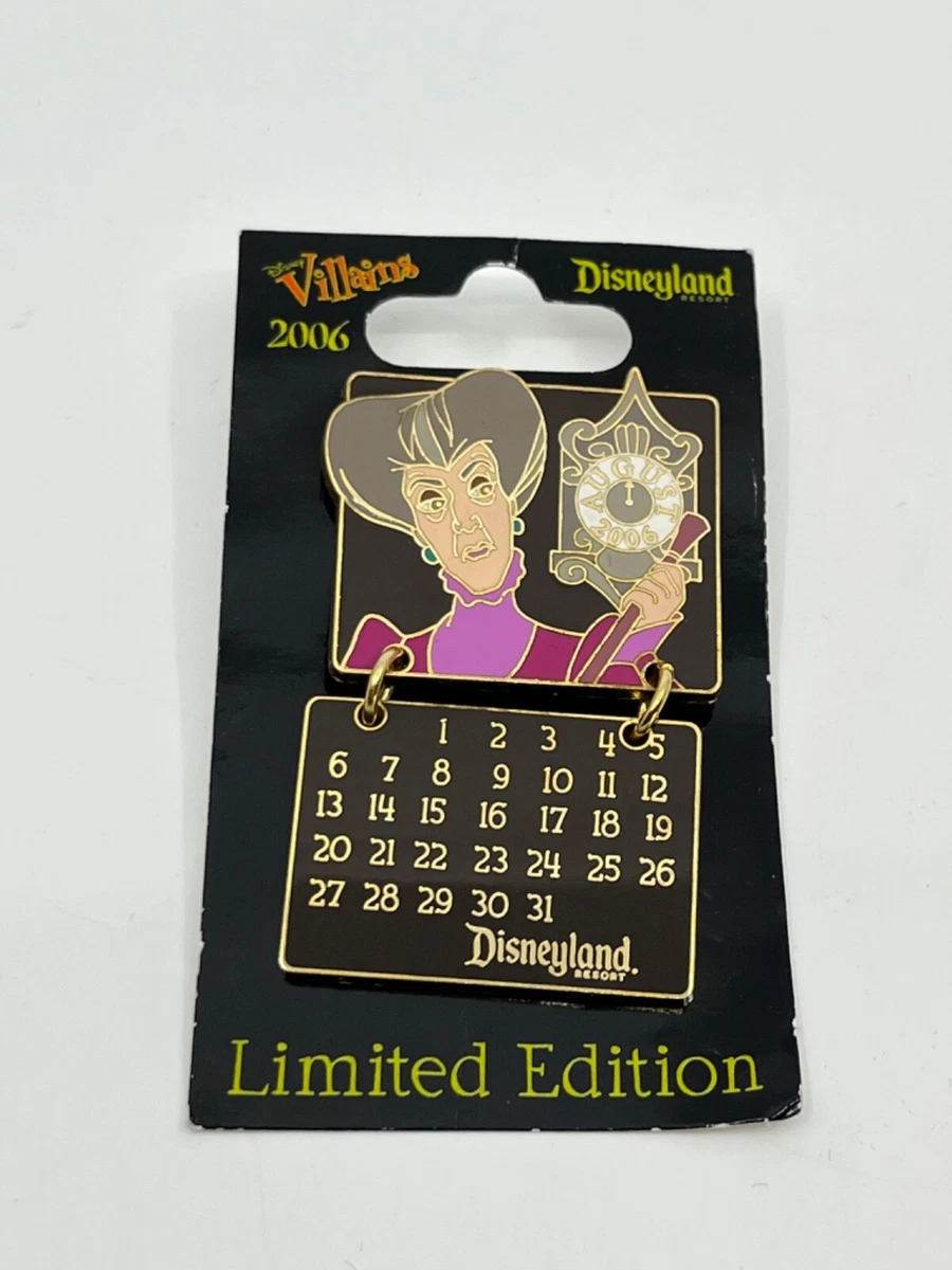 DLR Pin 48622 Villains Calendar August 2006 Lady Tremaine Cinderella LE  1000 NEW | eBay