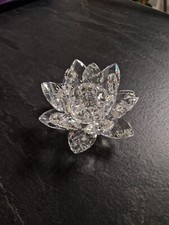Swarovski 10001 Kerzenhalter Seerose / Lotus Blüte 9,5 cm