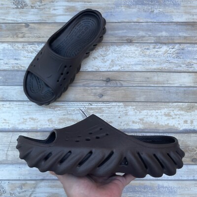 New Crocs Mens 9 Women 11 Echo Clog Espresso Brown Sculpted Streetwear Gorpcore Shop Crocs Echo Clog 207937-0LF beige | SNIPES USA main image 4