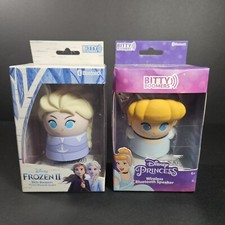 2 Disney Bitty Boomer Cinderella  Frozen 2 Portable Wireless Bluetooth Speaker