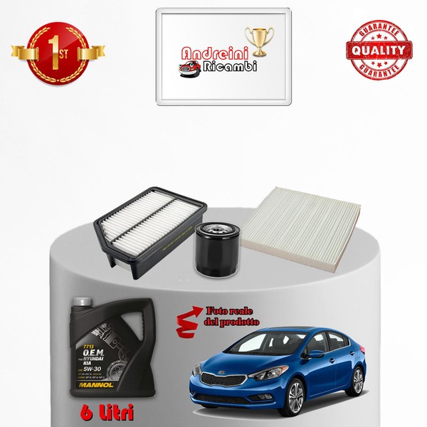 Wartungsset Filter Und ÖL FüR KIA Cerato 2.0 110KW 150PS 2012-image