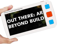 Portable Digital Magnifier Electronic Reading Aid 5.0 Inch W/Foldable Handle for