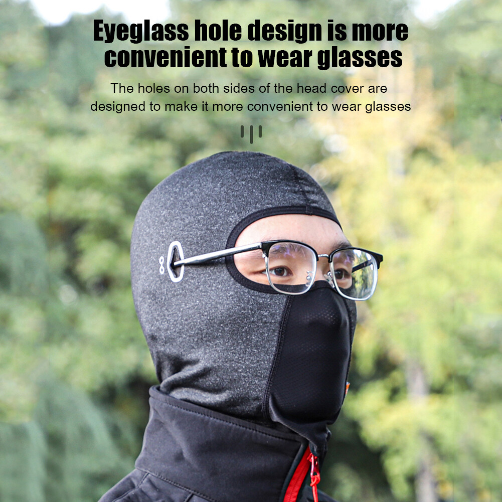 T0 WEST BIKING Windproof Cycling Fleece Hat Sport Skiing Face Cover (B