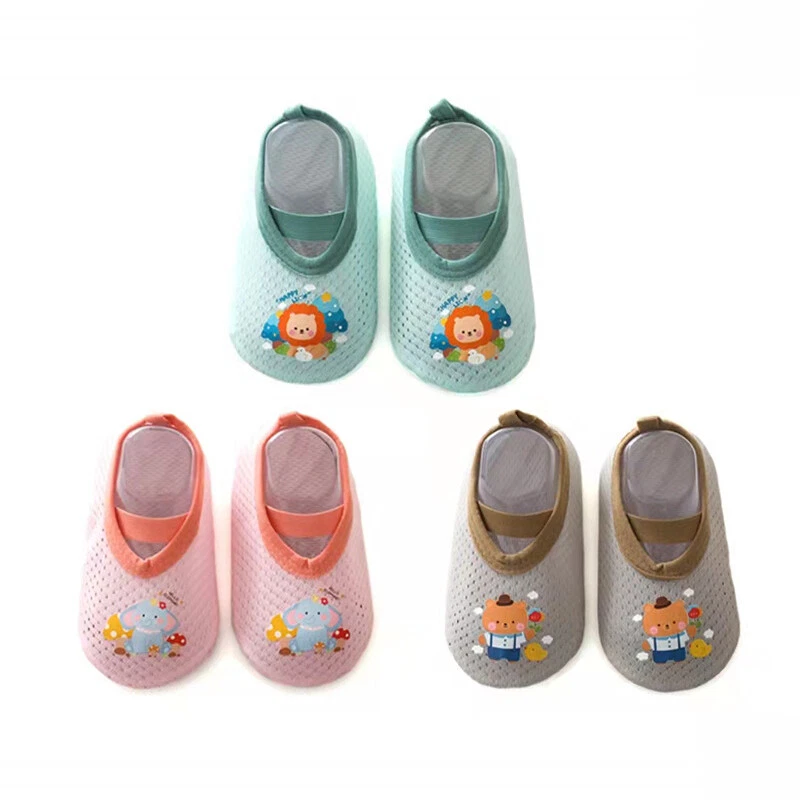 Bebés Niñas Niños Pequeños Recién Nacidos Agarre Zapatillas Algodón Piso Cama Calcetines Zapatos EE. UU. Foto 3 de 4