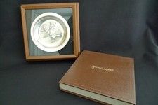 VINTAGE FRANKLIN MINT JAMES WYETH STERLING SILVER BOWL/PLATE 1972 FRAME ORGNL BX