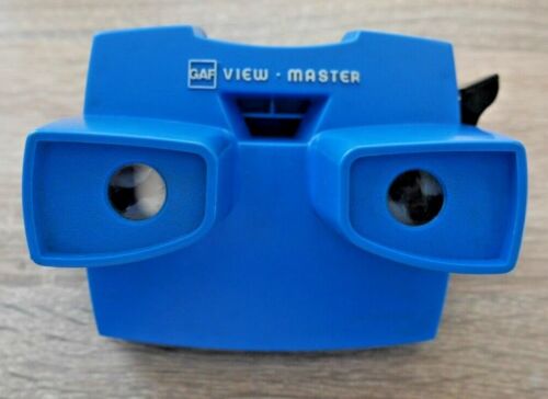 VINTAGE GAF VIEWMASTER MODEL J STEREO VIEWER 1970's TOY RARE BLUE VERSION N825 - Picture 1 of 10