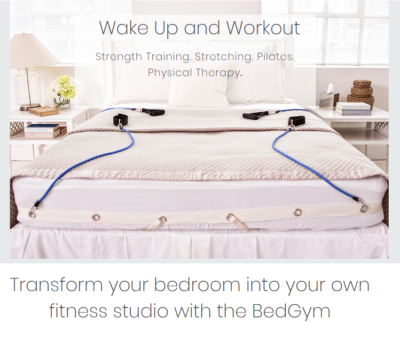 Bed Gym complete strength training system with dvd for queen or king size  bed