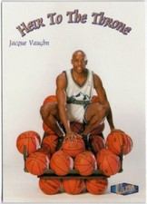 1997-98 Fleer Ultra Heir To The Throne Jacque Vaughn Insert Card #HT9 Jazz