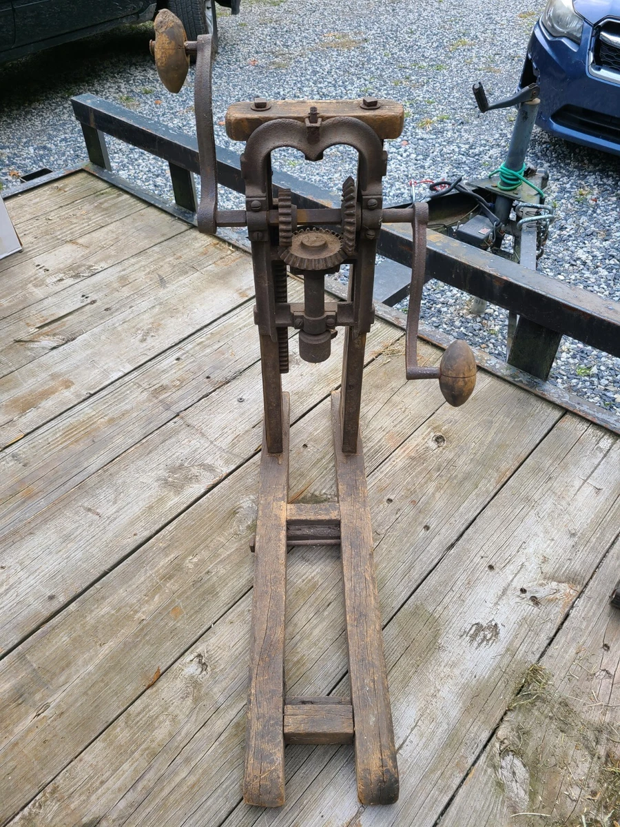 Antique Post Beam Drill Press Auger Bit Boring Barn Home Log Cabin