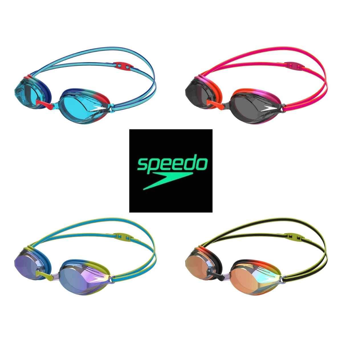 SPEEDO VENGEANCE JUNIOR KIDS SWIM GOGGLES 6 TO 14 YEARS COMPETITION FREE  P&P!