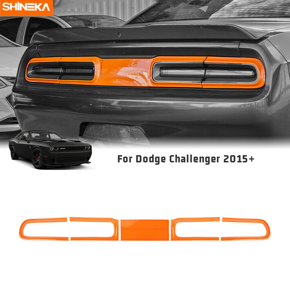 Orange Rear Tail Light Cover Trim Frame for Dodge Challenger 2015+ Accessories