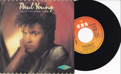 Paul Young -Love Of The Common People / Behind Your Smile (Live Version)- 7'' 45